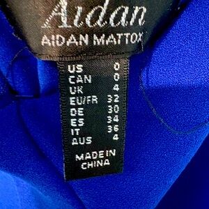 Aidan Mattox Cobalt Blue Gown